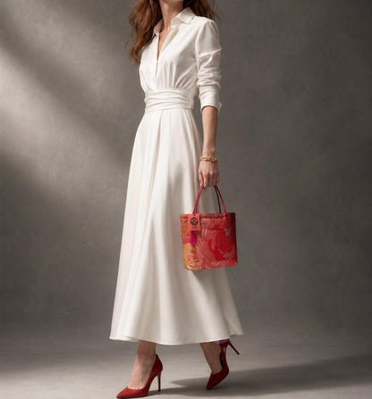 Rangiku 乱菊 Chrysanthemum Vintage Obi Silk Tote in Red Gold