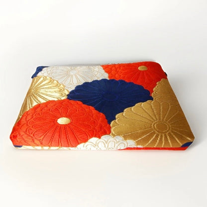 Vintage Fukuro Obi Shoulder Bag — Kiku-Zukushi 菊尽くし Chrysanthemum Silk